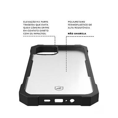 Kit Capa Dual Shock x e Pelicula Defender Pro Privacidade para iPhone 15 Pro - Gshield
