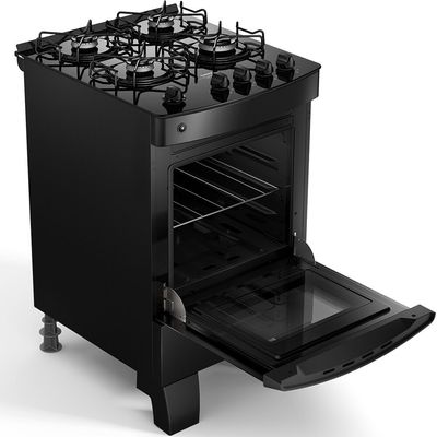 Fogão a Gás Consul 4 Bocas com Mesa de Vidro, Preto CFO4VCE Preto / Bivolt