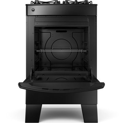Fogão a Gás Consul 4 Bocas com Mesa de Vidro, Preto CFO4VCE Preto / Bivolt