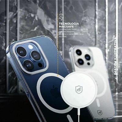Capa para iPhone 14 - MagSafe Crystal Armor Stand  Gshield