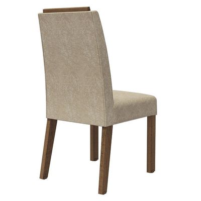 Kit 4 Cadeiras De Jantar 4256 Com Espaldar Rustic-imperial Madesa