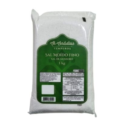 Kit 2X: Sal Marinho de Mossoró Sem Iodo Al Andalus 1kg