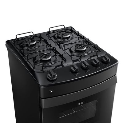 Fogão a Gás 4 Bocas com Mesa Esmaltada Preto CFO4ZAE Consul Preto / Bivolt