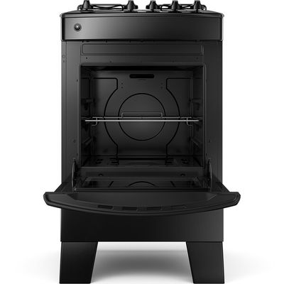 Fogão a Gás 4 Bocas com Mesa Esmaltada Preto CFO4ZAE Consul Preto / Bivolt