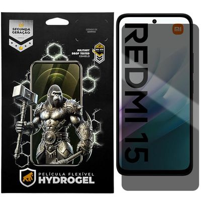 Película para Xiaomi Redmi 15 - Privacidade Hydrogel - Gshield