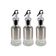 Kit 3 Azeiteiro Vinagreiro Recipiente em Vidro e Inox com Bico Dosador
