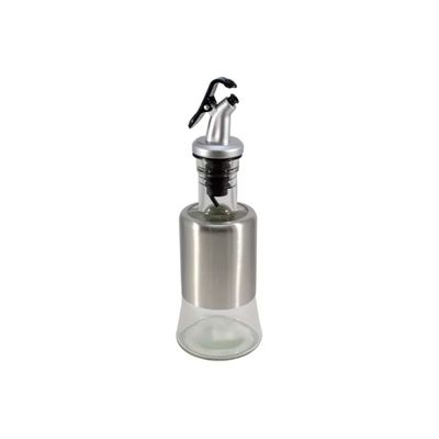 Kit 20 Azeiteiro Vinagreiro Recipiente em Vidro e Inox com Bico Dosador