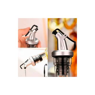 Kit 20 Azeiteiro Vinagreiro Recipiente em Vidro e Inox com Bico Dosador