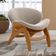 Kit 2 Poltronas Decorativa Orgânica Sala Living Kadosh L02 Bouclê Creme - Lyam Decor