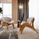 Kit 4 Poltronas Decorativa Orgânica Sala Living Kadosh L02 Bouclê Creme - Lyam Decor