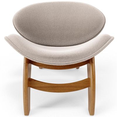 Kit 4 Poltronas Decorativa Orgânica Sala Living Kadosh L02 Bouclê Creme - Lyam Decor