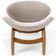 Poltrona Decorativa Orgânica Sala Living Kadosh L02 Bouclê Creme - Lyam Decor