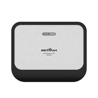 Sanduicheira e Grill Britânia Inox 2 em 1 750W BGR25B 127V