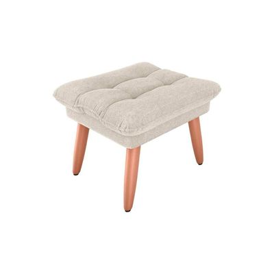 Puff Banqueta Nantes Matrix Boucle Bege