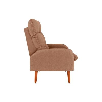 Poltrona Para Descanço Confortável Premium Nantes Matrix Boucle Marrom
