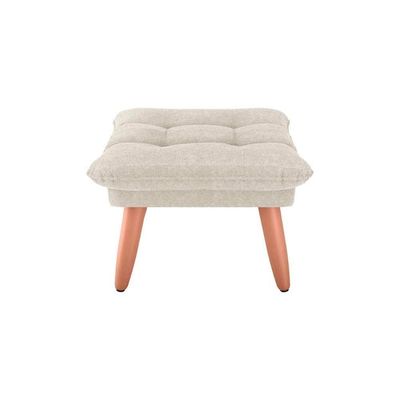 Puff Banqueta Nantes Matrix Boucle Bege