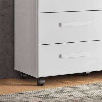 Cômoda 4 Gavetas Veneza Movelove - Branco Brilhante