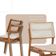 Conjunto Com 2 Cadeiras Madeira Eva Premium Linho Off Imbuia Natural