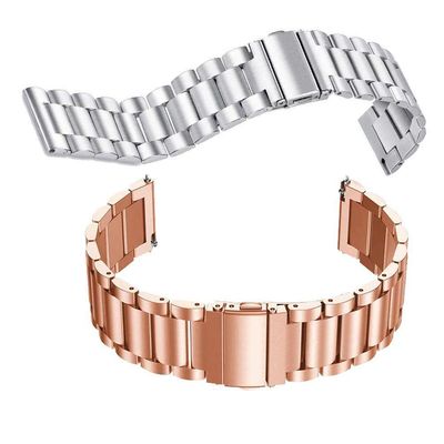 Pulseira Para Smartwatch Kit 2 Uni 3 Elos Inox Smartband