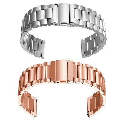 Pulseira Para Smartwatch Kit 2 Uni 3 Elos Inox Smartband