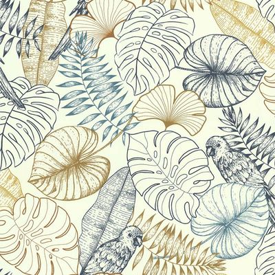 Papel de Parede Sejours Et Chambres Tropical 51193401 - Rolo: 10m x 0,53m