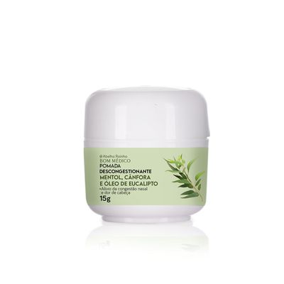 Pomada Descong c/ Mentol, Cânfora  Óleo  Eucal 15g AR (3551)