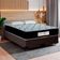 Cama Box Queen Bipartido Suede + Colchão Molas Ensacadas Sereneprime Sonnolux 158x198x65 Marrom