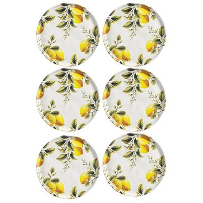Jogo 6 Pratos De Sobremesa Bio Limonata 21,5cm Porto Brasil