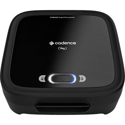 Grill Sanduicheira SAN400 Quadrada com Sistema de Fechamento Click Cadence Preto / 110V