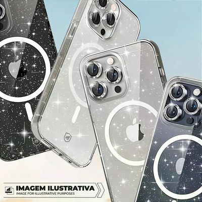 Capa case capinha para iPhone 17 Pro - MagSafe Glitter - Gshield