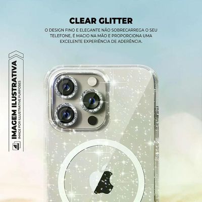 Capa case capinha para iPhone 17 Pro - MagSafe Glitter - Gshield