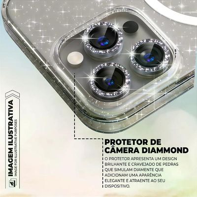 Capa case capinha para iPhone 17 Pro - MagSafe Glitter - Gshield