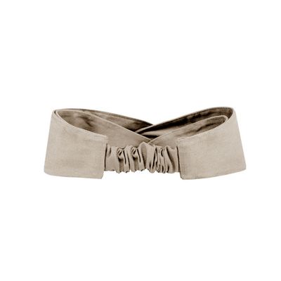 Avental e Faixa de Cabelo Bege Laranja Chef Cozinha Bistro