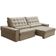 Sofá Retrátil Reclinável Para Sala 4 Lugares 290cm Nebrasca F04 Veludo Bege - Lyam Decor