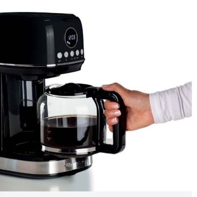 CAFETEIRA ARIETE MODERNA AMERICANA JARRA DE VIDRO 15 XICARAS PRETO 127V 00M13960CARBR