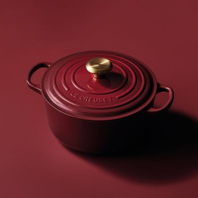 PANELA REDONDA LE CREUSET SIGNATURE EM FERRO FUNDIDO 16CM VERMELHO RHONE 21177169494441