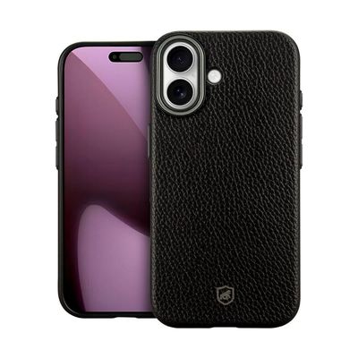 Capa case capinha para iPhone 17 - Magsafe Tech Couro - Preta - Gshield