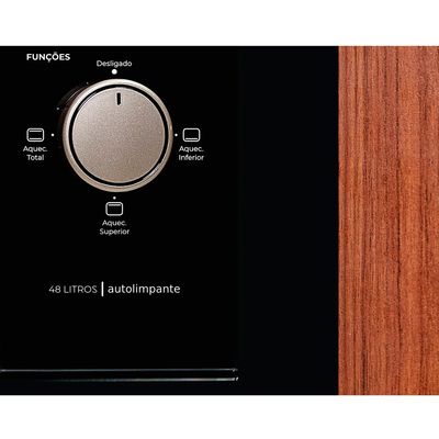 Forno Elétrico de Embutir Fischer 48 Litros, Fit Line, 34493 Preto / 110V