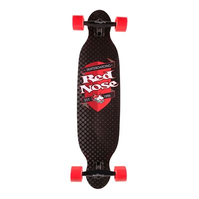 Skate Longboard Red Nose Mess Bel Único / Preto e Vermelho