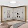 Closet Casal Duplo 12 Portas com Espelho 8 Gavetas Cinamomo