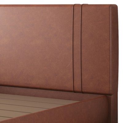 Cama Queen Flutuante Com Cabeceira 160cm Astra S04 Couríssimo Telha - Lyam Decor