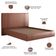 Cama Queen Flutuante Com Cabeceira 160cm Astra S04 Couríssimo Telha - Lyam Decor