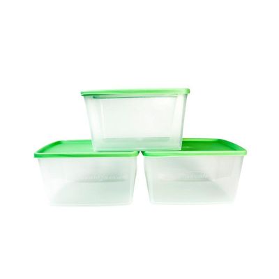 Kit 3 Potes 800ml Plasvale Verde