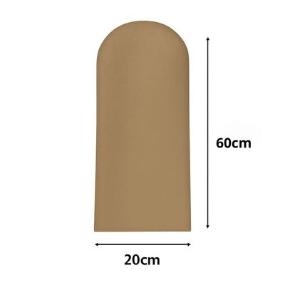 Cabeceira Nuvem Suede Queen Size Com 8 Placas Macias 60x20cm Areia