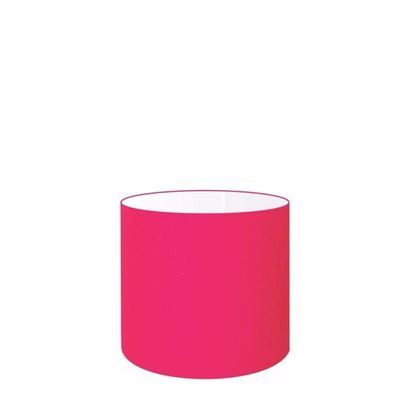 Cúpula Abajur Cilíndrica Cp-7005 ø18x18cm Rosa Pink