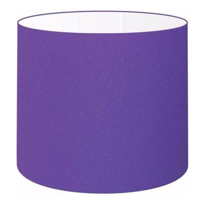 Cúpula Abajur E Luminária Cilíndrica Vivare Cp-7014 ø35x21cm - Bocal Nacional Roxo