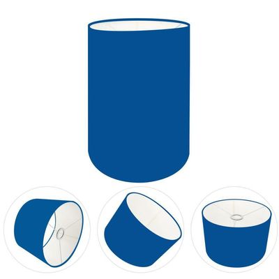 Cúpula Abajur E Luminária Cilíndrica Vivare Cp-7003 ø15x20cm - Bocal Nacional Azul-marinho