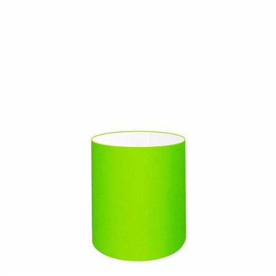 Cúpula Abajur E Luminária Cilíndrica Vivare Cp-7001 ø13x15cm - Bocal Nacional Verde-limão