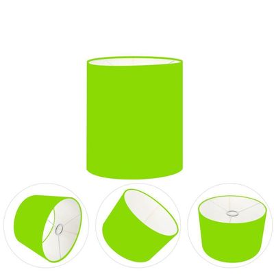 Cúpula Abajur E Luminária Cilíndrica Vivare Cp-7001 ø13x15cm - Bocal Nacional Verde-limão