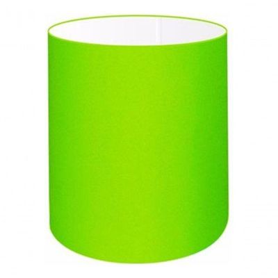 Cúpula Abajur E Luminária Cilíndrica Vivare Cp-7001 ø13x15cm - Bocal Nacional Verde-limão